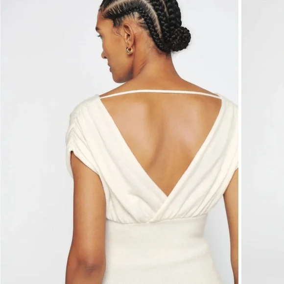 Reformation Cream Knit Top - Picture 2 of 6